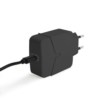 Adaptor CA USB-C PowerDelivery Delight, 18W, 100-240V ~ 50/60 Hz, 0,6 A, 5V/3 A, 9V/2 A, 12V/1,5 A, Universal, Incarcare rapida, 83x42,5x25 mm, Negru Adaptor CA USB-C PowerDelivery Delight, 18W, 100-240V ~ 50/60 Hz, 0,6 A, 5V/3 A, 9V/2 A, 12V/1,5 A, Universal, Incarcare rapida, 83x42,5x25 mm, Negru