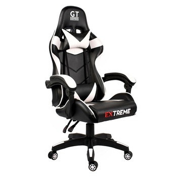 Scaun Gaming Extreme GT, Piele sintetica, Negru Scaun Gaming Extreme GT, Piele sintetica, Negru