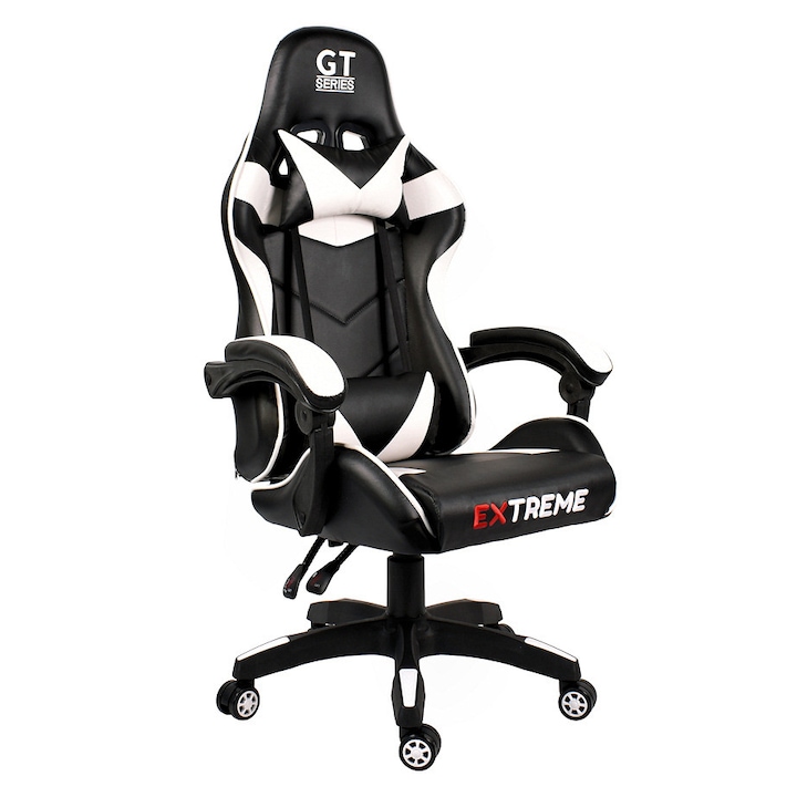 Геймърски стол Zenga, Extreme GT, Черен/бял