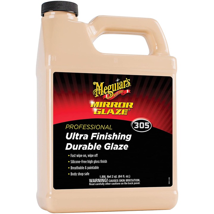 Течен восък Meguiar's, Професионален, Ultra Finishing Durable Glaze EU, 1.89 л