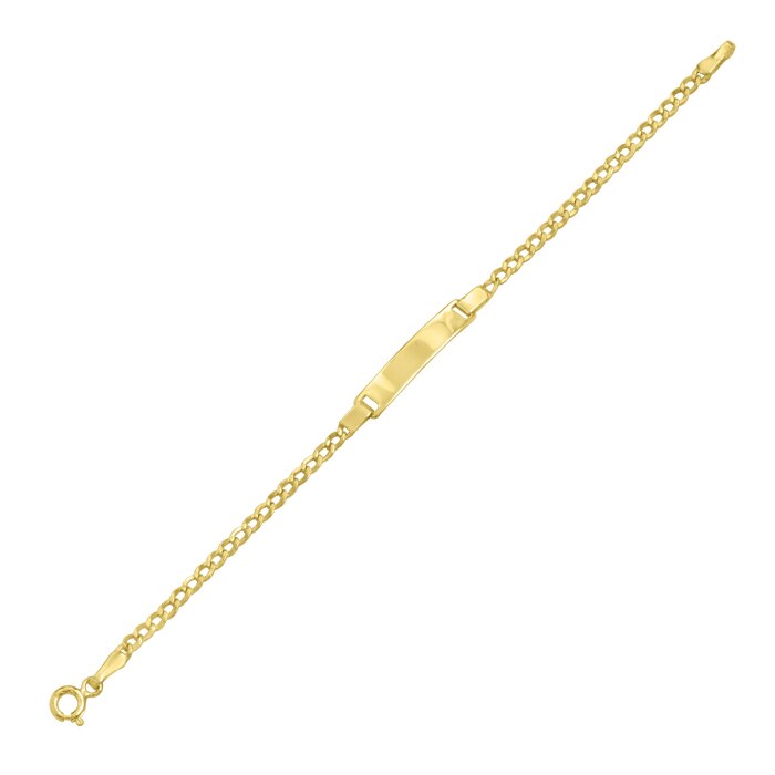 Bratara aur cu placuta, Ilex Gold, 278757, 14.5 cm