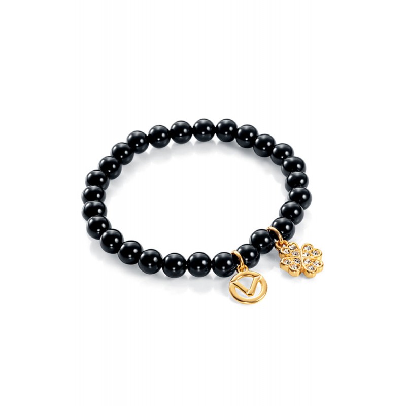Bratara Viceroy 3131P09010, dama, cristale negre ochi de pisica, metal placat