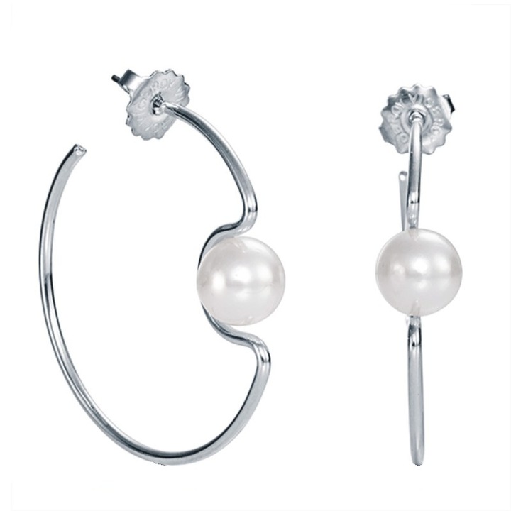 Cercei Viceroy 3199E01000, placati cu rodiu, perle sintetice