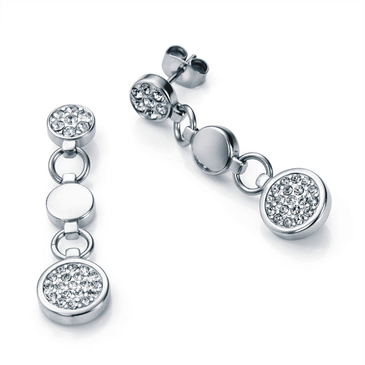 Cercei Viceroy 50000E1100, inox argintiu, cristale