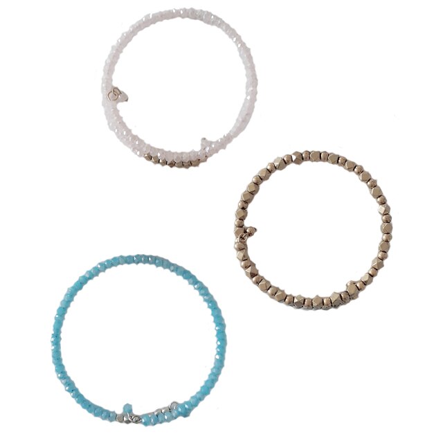 Set 3 bratari dama, multicolor, fara inchidere