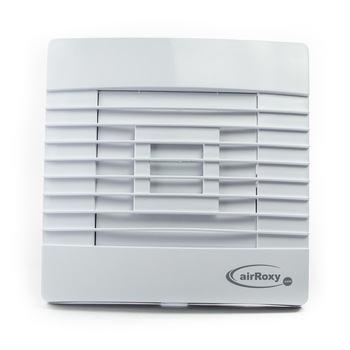 Ventilator baie pRestige TS cu lamele gravitationale Ø 150, Debit 218 mc/h, Timer, Alb Ventilator baie pRestige TS cu lamele gravitationale Ø 150, Debit 218 mc/h, Timer, Alb