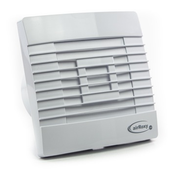 Ventilator baie pRestige TS cu lamele gravitationale, Ø 100, Debit 97 mc/h, Timer, Alb Ventilator baie pRestige TS cu lamele gravitationale, Ø 100, Debit 97 mc/h, Timer, Alb