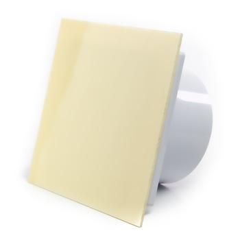Ventilator baie dRim RMS, Panou schimbabil din plexi, Super Silent, Senzor de miscare si timer, Ø100, Beige Ventilator baie dRim RMS, Panou schimbabil din plexi, Super Silent, Senzor de miscare si timer, Ø100, Beige