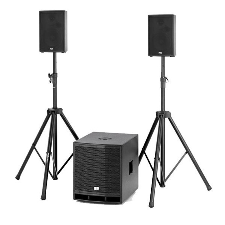 Аудио система 2.1 със стойки Acoustic Power 1, Преносима, 360W