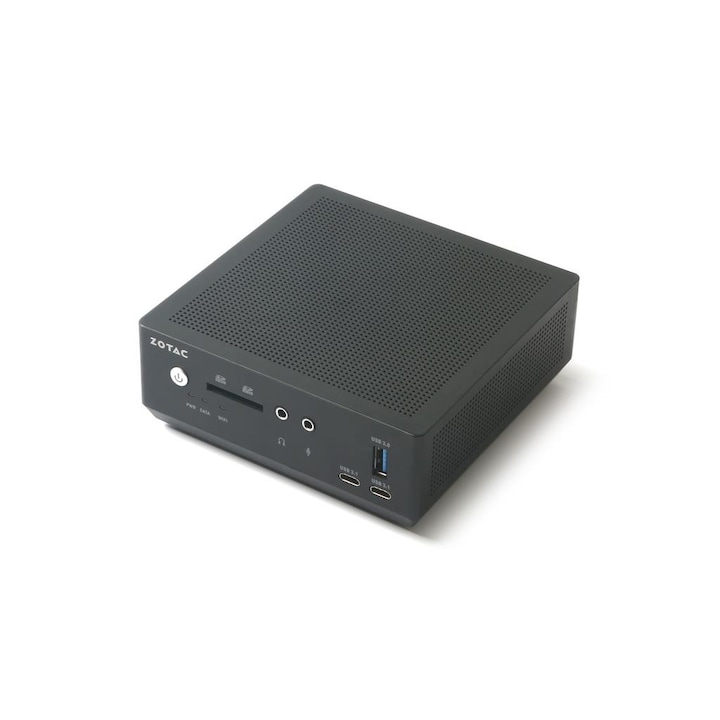 Zotac Zbox MI620 Nano, i3-8130U, 2xDDR4 SODIMM, fekete mini PC
