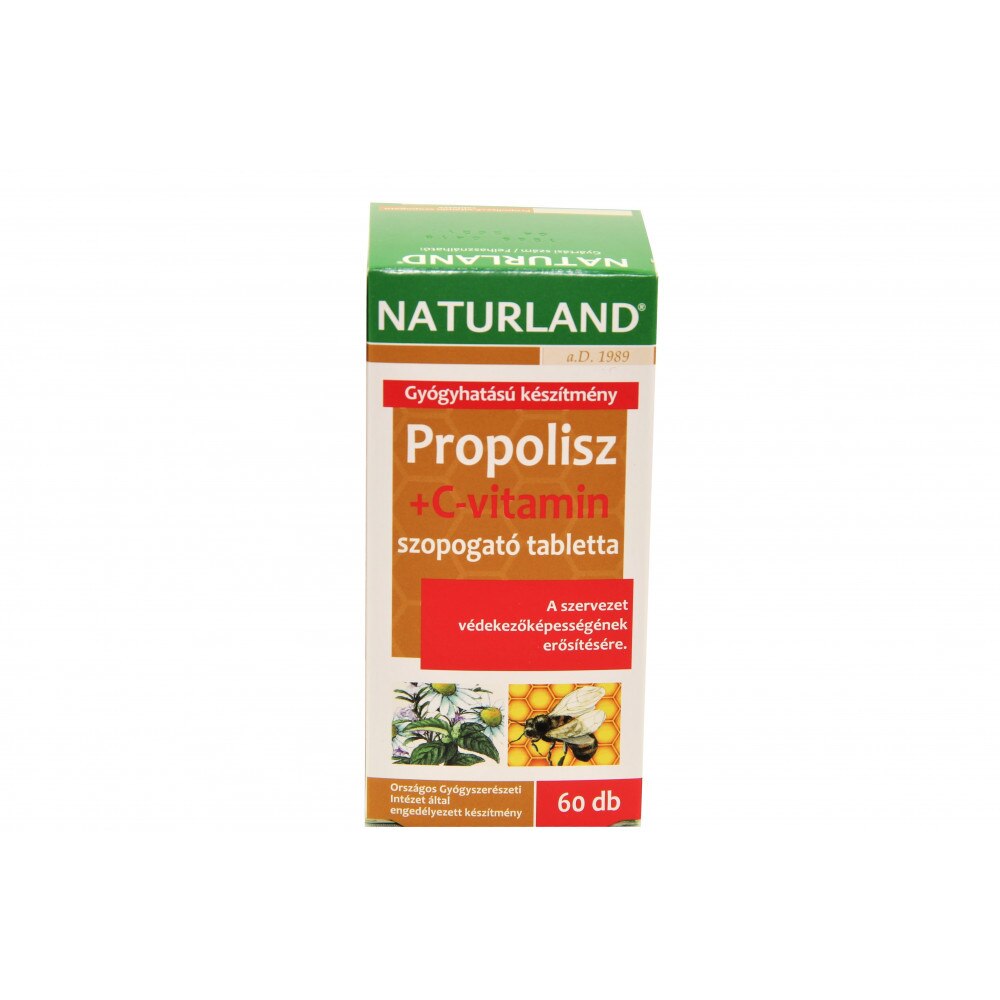 Naturland Propolis + Vitamina C (60 buc)