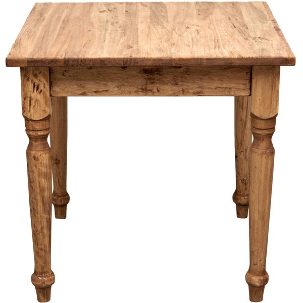 Masa fixa, natur, Lemn masiv, Tuscan Furniture, 80 x 80 x 78 cm