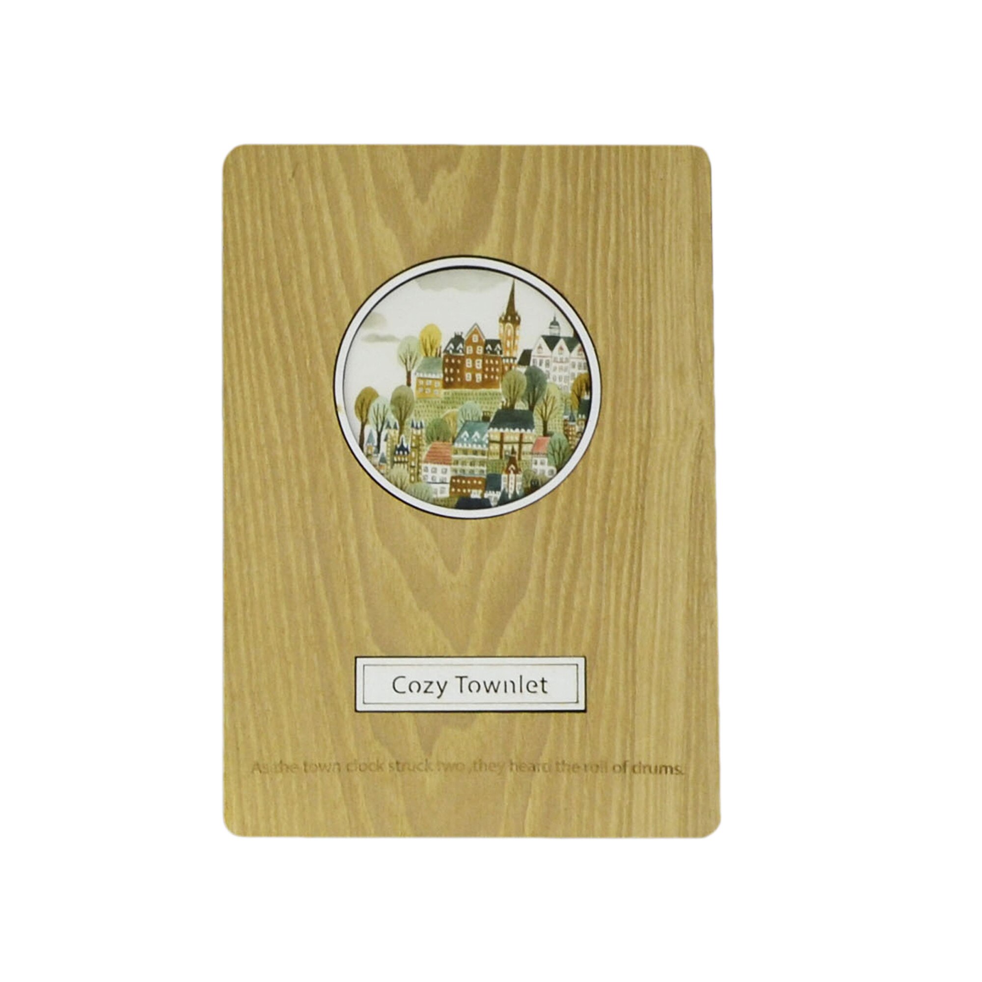 Agenda Lemn Cozy Townlet, Model 2, 18.5 x 13 cm