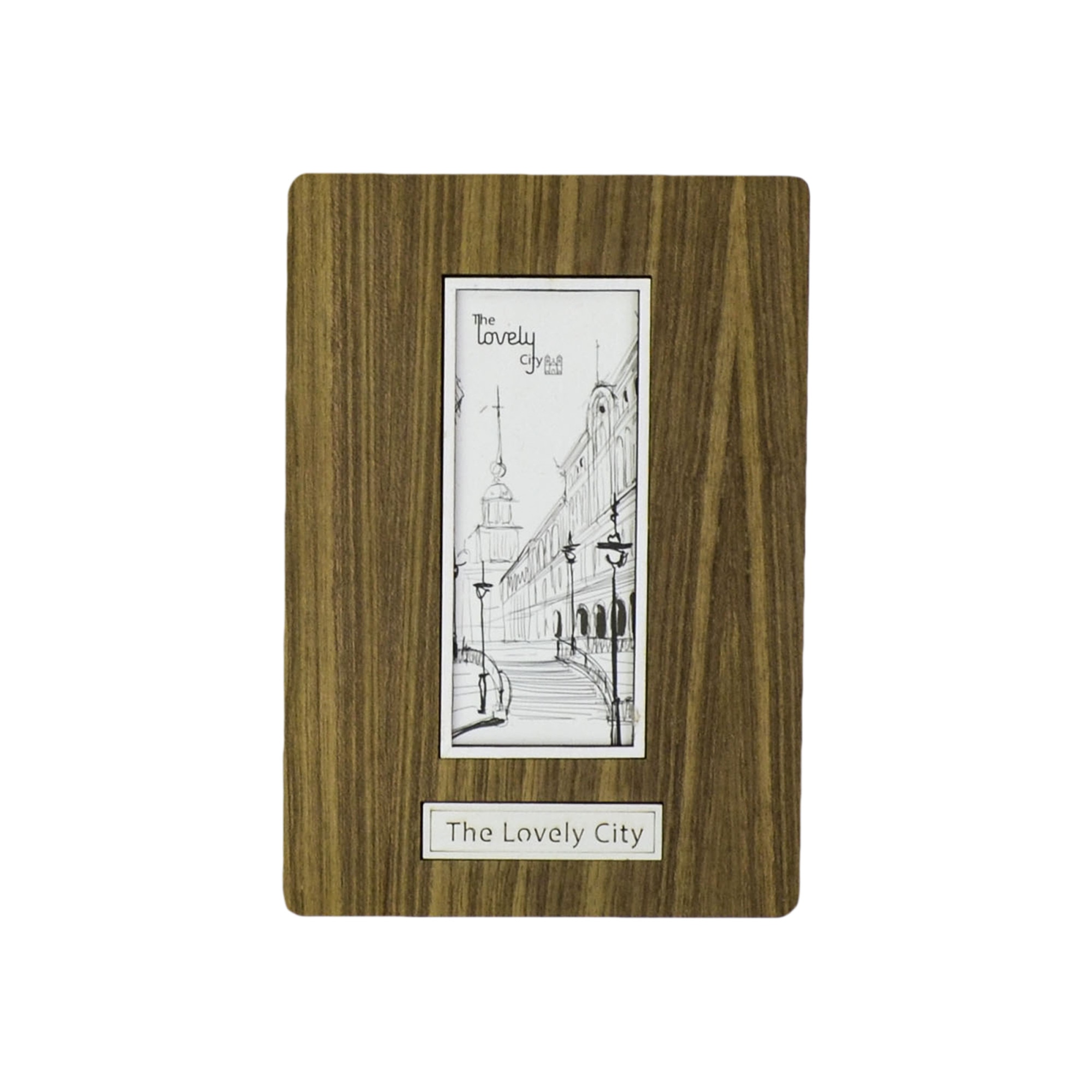 Agenda Lemn The Lovely City, Model 4, 18.5 x 13 cm