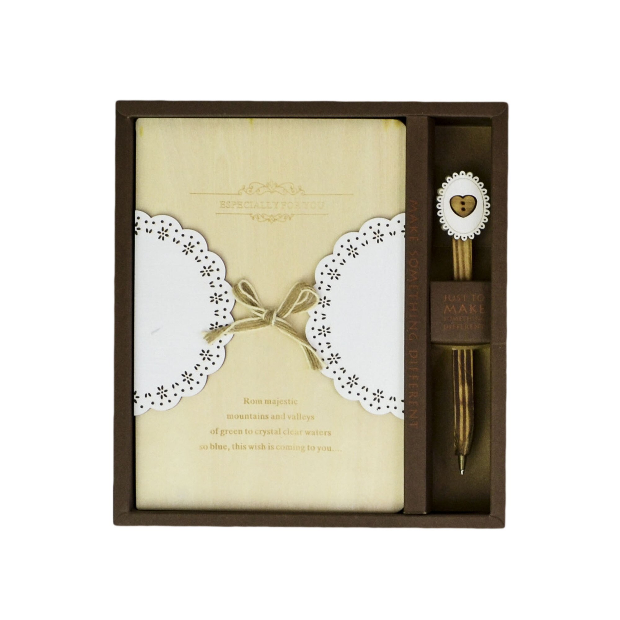 Agenda Lemn For You, Model 1, 19 x 13 cm