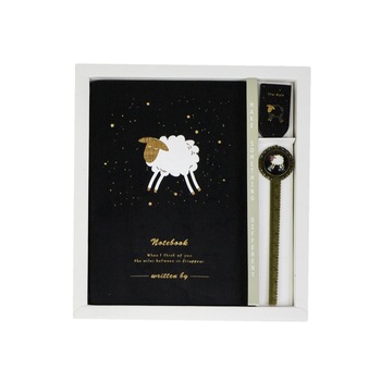 Agenda Lemn Starry Animals, Model 2, 18.5 x 13 cm Agenda Lemn Starry Animals, Model 2, 18.5 x 13 cm