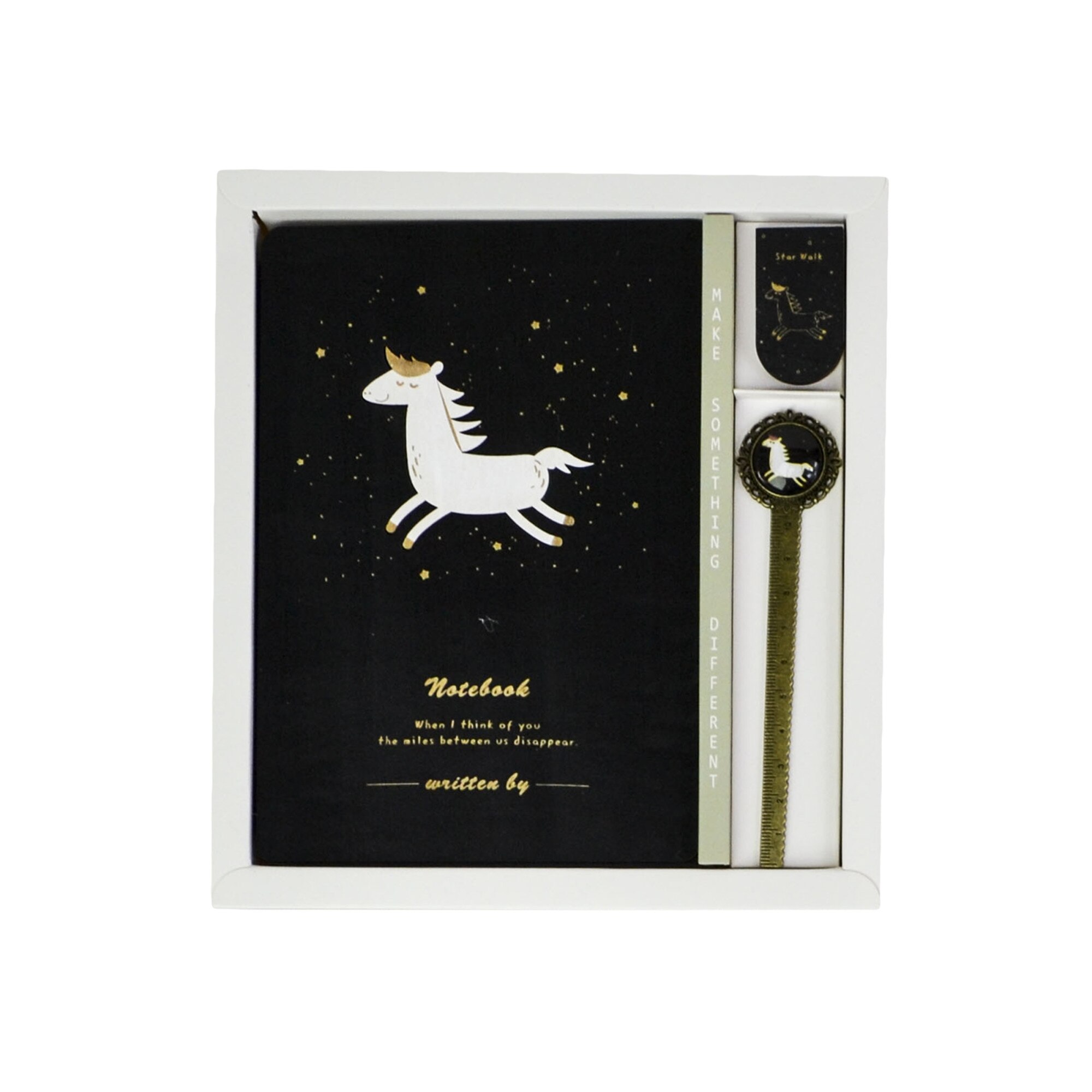 Agenda Lemn Starry Animals, Model 1, 18.5 x 13 cm