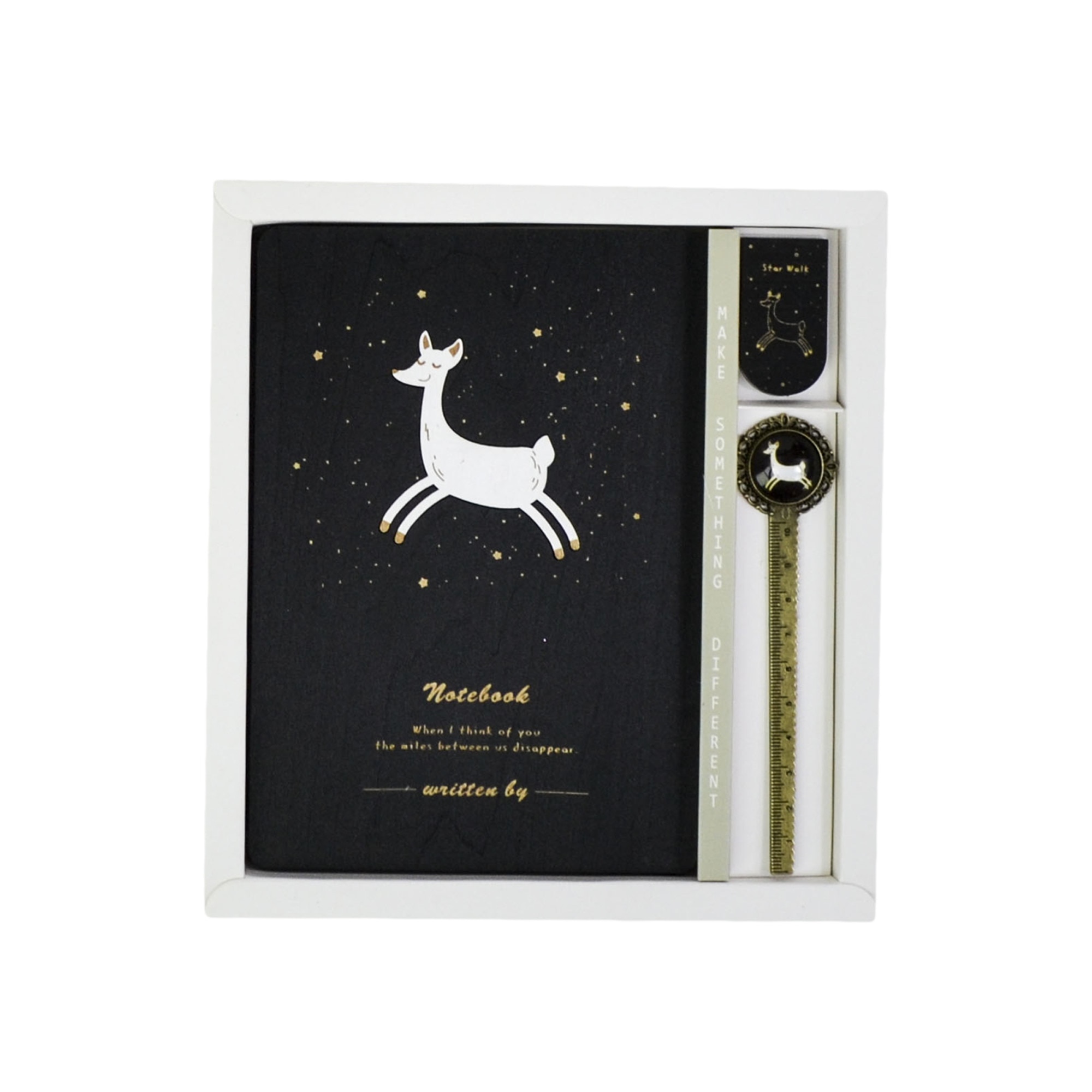 Agenda Lemn Starry Animals, Model 4, 18.5 x 13 cm