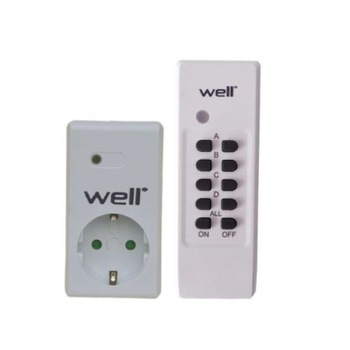 Priza cu telecomanda wireless, 16A, IP20 Priza cu telecomanda wireless, 16A, IP20