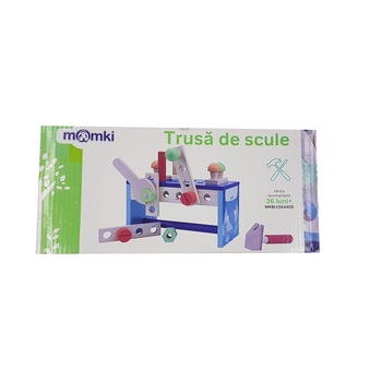 Joc copii, de construit, +3 ani,multicolor, piese din lemn Joc copii, de construit, +3 ani,multicolor, piese din lemn