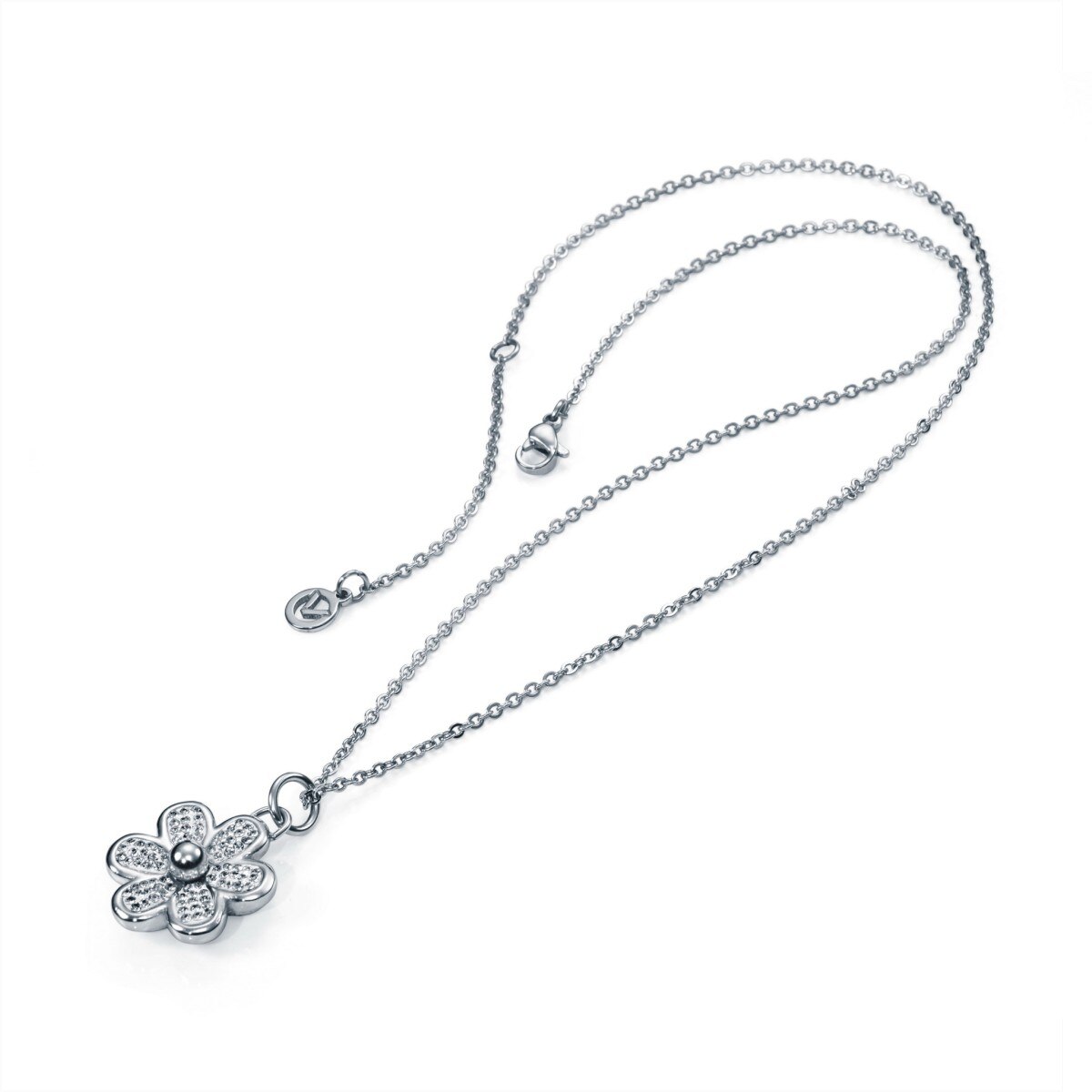 Colier Viceroy 90003C11000, dama, inox argintiu, cristale