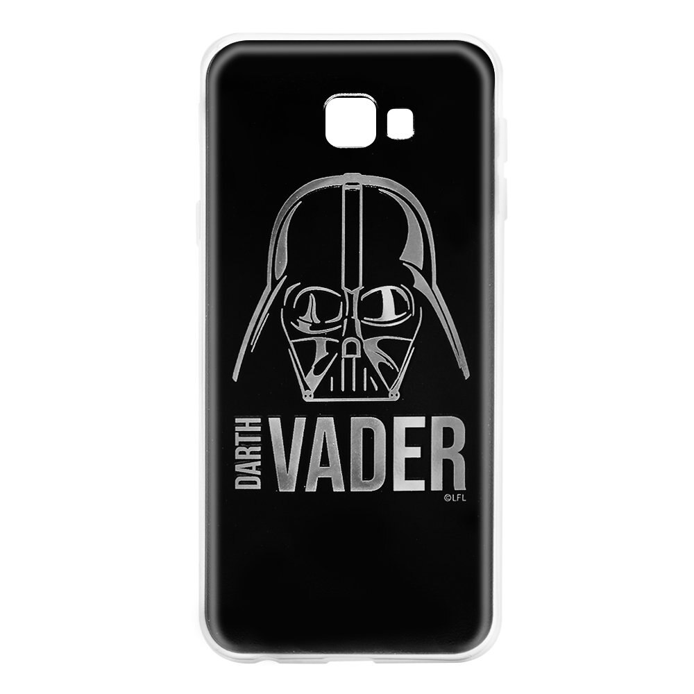 Husa Silicon Star Wars pentru Samsung Galaxy J4 Plus, elemente electroplacate, Darth Vader 010