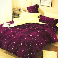 set lenjerie bumbac satinat 2 fete 4 piese pat 2 persoane model luna mov imagen 40_2_
0