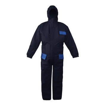 Combinezon Schwall impermeabil din fas peliculizat Negru-Albastru 60 (4XL) Combinezon Schwall impermeabil din fas peliculizat Negru-Albastru 60 (4XL)
