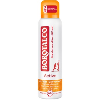 Deodorant spray Borotalco Active Mandarine&Neroli 150ml Deodorant spray Borotalco Active Mandarine&Neroli 150ml