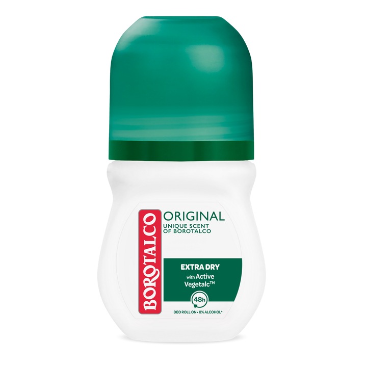 Deodorant Roll-on Antiperspirant Borotalco Original, 50 ml