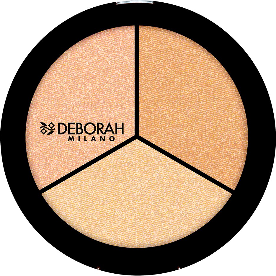 Paleta pentru iluminare Deborah Milano Trio Highlighter Secrets of Strobing 5g