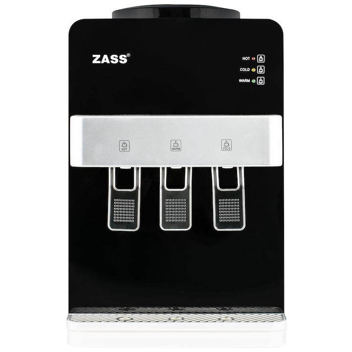Zass ZTWD 14C Vízadagoló kompresszorral, Fűtő teljesítmény 550W, hűtő teljesítmény 90W, Fekete