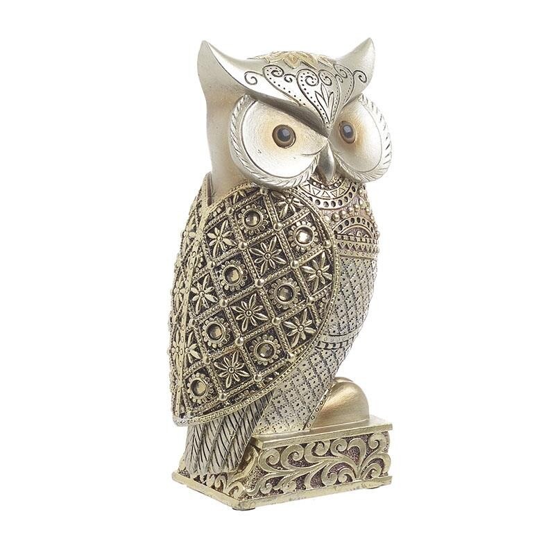 Figurina Bufnita Aurie 11x9x20cm, Rasina