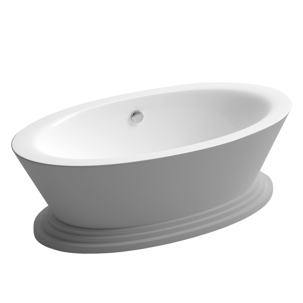 Cada clasica Q-410S, alb, 1800 x 900 x 680 mm, acril sanitar antibacterian