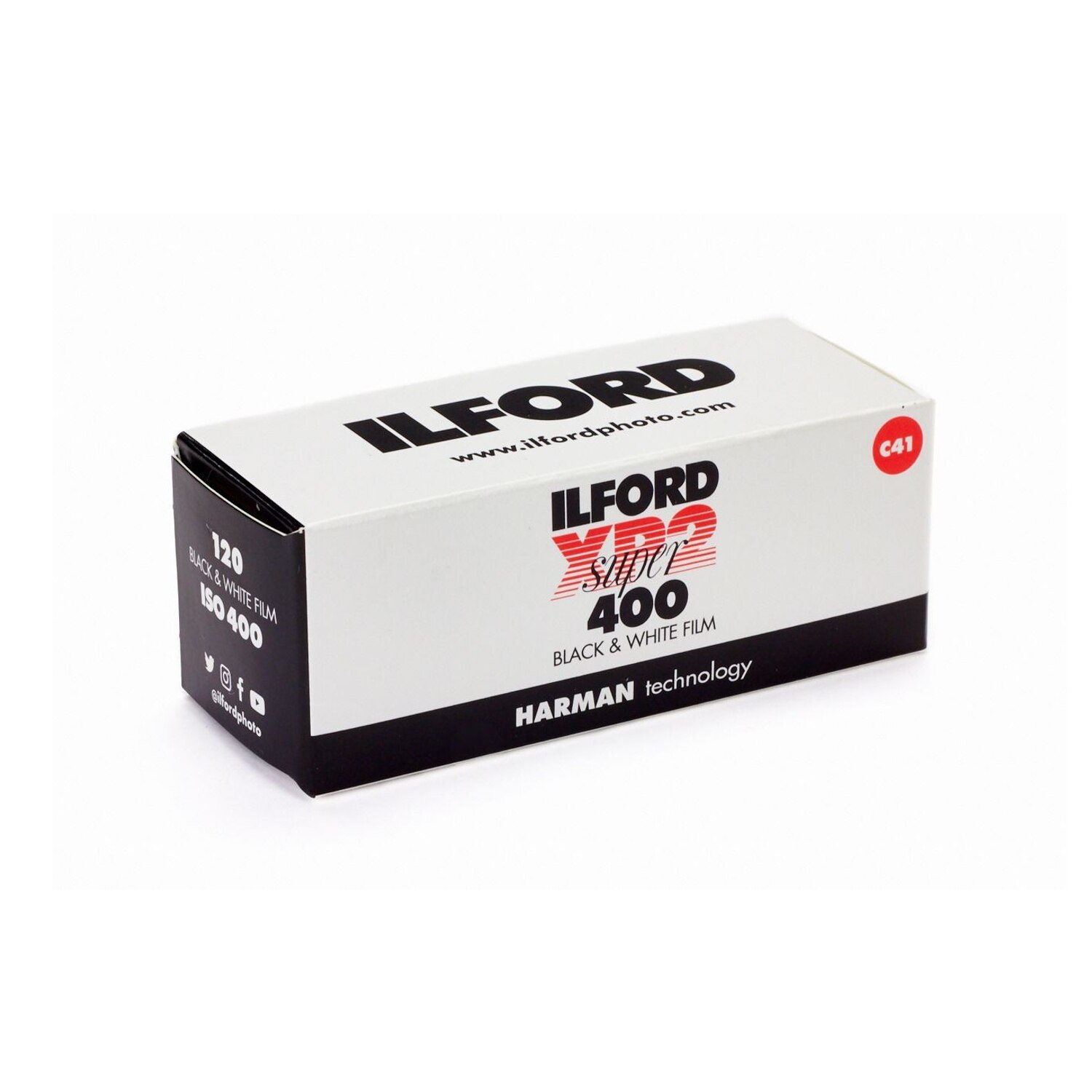 Film negativ alb-negru Ilford XP2, ISO 400, 120, proces C41