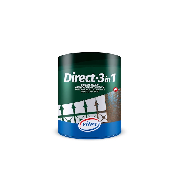 Емайл боя 3 в 1 гланц антикорозионна Direct-1, 27 кафява, 750 ml