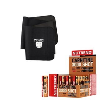Set slabire 20 fiole de 60 ml Nutrend Carnitine Shot 3000 aroma ananas + Centura neopren 100cm Set slabire 20 fiole de 60 ml Nutrend Carnitine Shot 3000 aroma ananas + Centura neopren 100cm