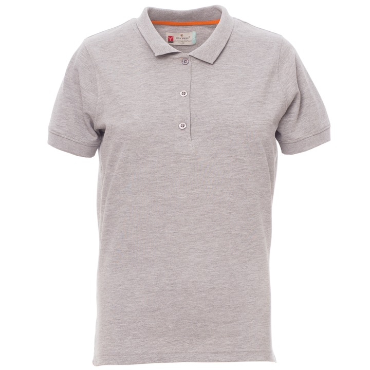 Тениска с яка Payper Venice, 200гр, Сив Меланж, Размер XL