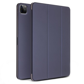 Husa pentru iPad Pro 12.9 (2021, 2020), Qialino, ultra slim, magnetica, stand, smart cover, culoare Albastru Husa pentru iPad Pro 12.9 (2021, 2020), Qialino, ultra slim, magnetica, stand, smart cover, culoare Albastru
