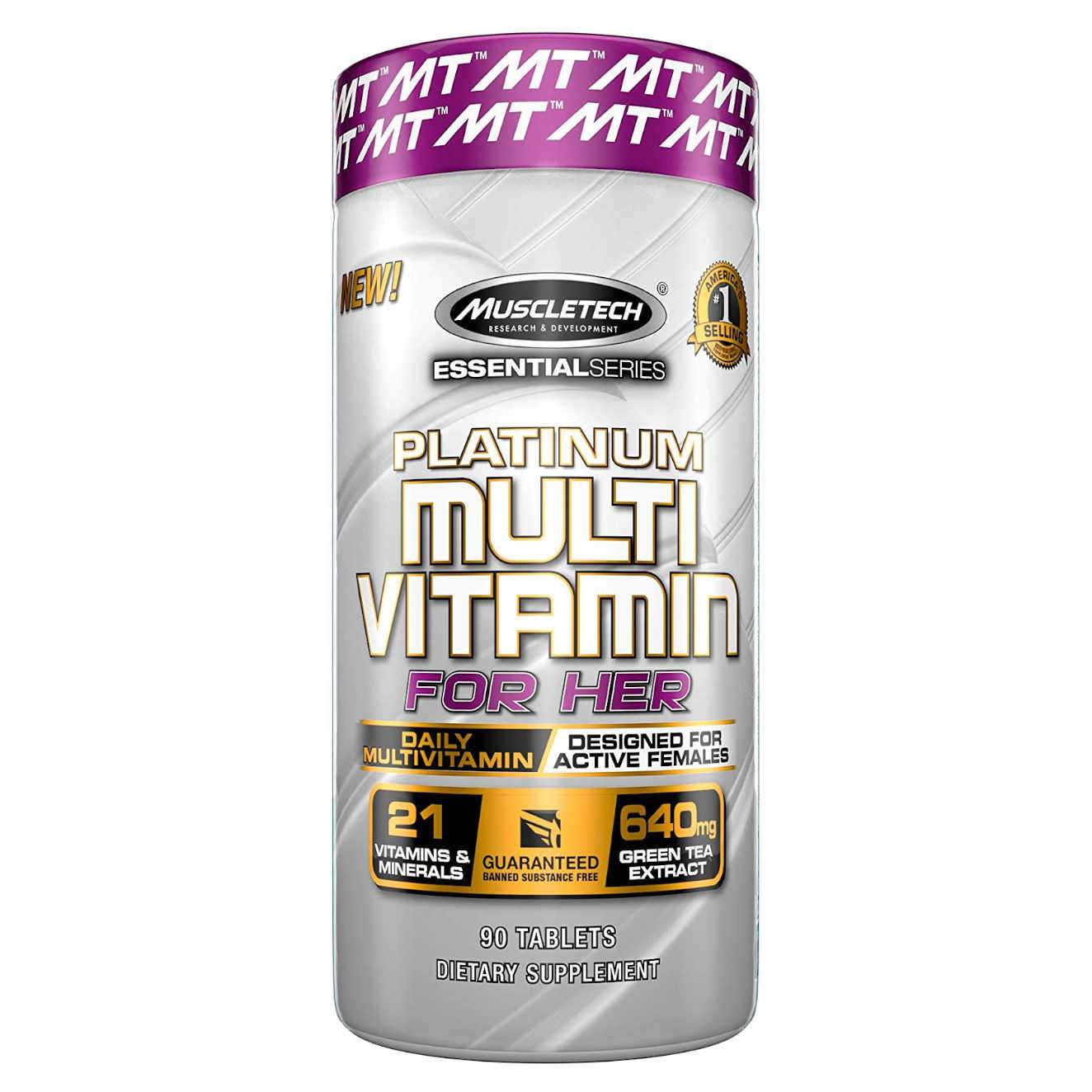 Vitamine specifice femei, Muscletech Platinum Multi Vitamin For Her, 90 tablete