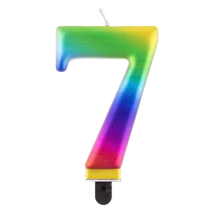 Lumanare tort cifra 7, Galaxy, Tomvalk, 1 buc