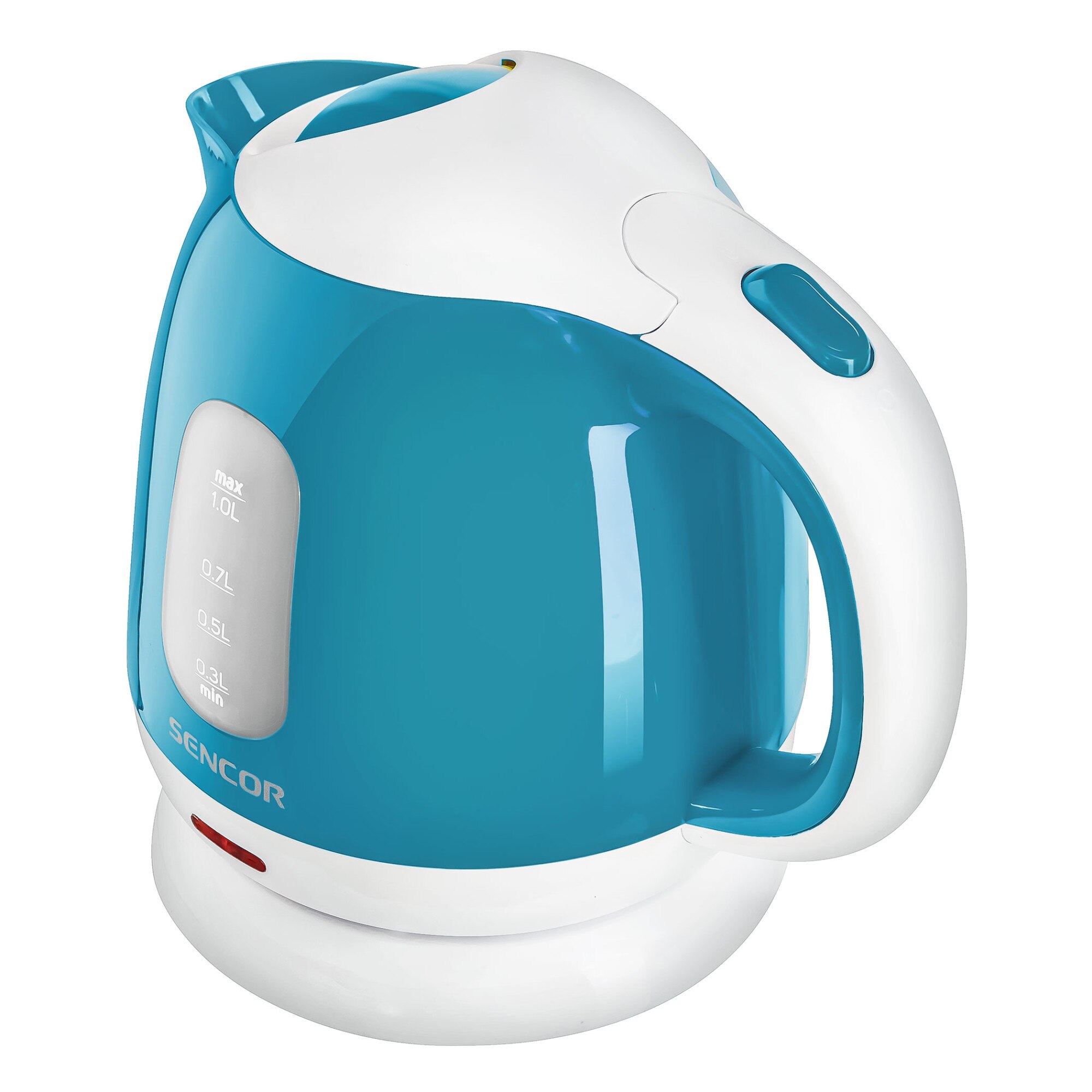 Fierbator Sencor SWK 1017TQ, 1100 W, 1l, Baza rotativa, Albastru