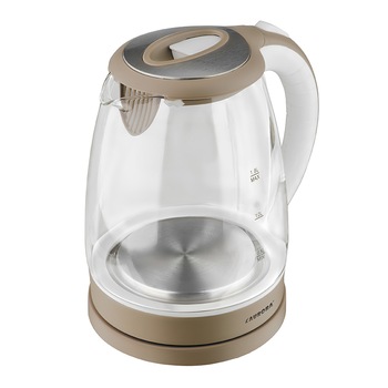 Fierbator electric Aurora AU3500 , 1750W, 1,8L, rotire 360° , Iluminare LED albastra, Sticla/Inox, Bej Fierbator electric Aurora AU3500 , 1750W, 1,8L, rotire 360° , Iluminare LED albastra, Sticla/Inox, Bej