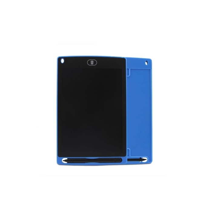Tableta grafica pentru schite si notite, functie de stergere, dimensiuni de 8,5 inch, albastra