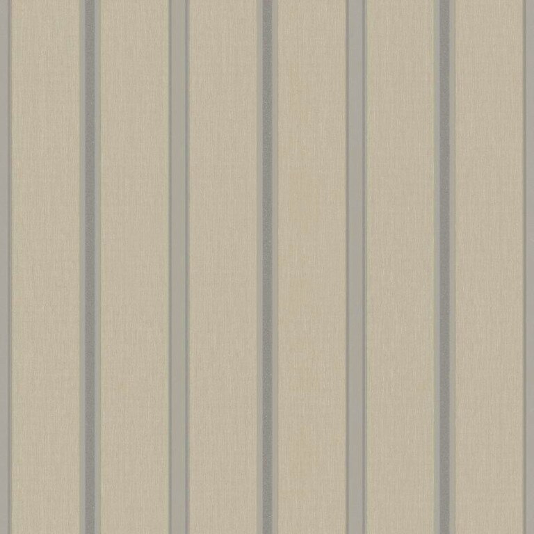 Tapet cu model in dungi extralavabil 57467 crem cu argintiu 0.53m x 10m