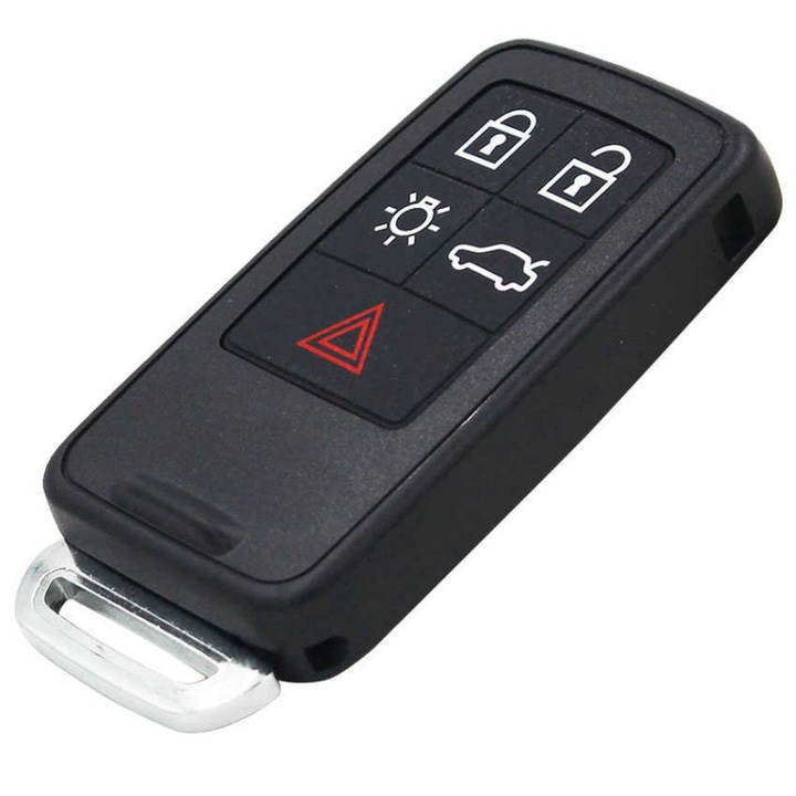 Пълен ключ Smartkey, Volvo, с електроника и CIP 433 Mhz, 5 бутона, черен