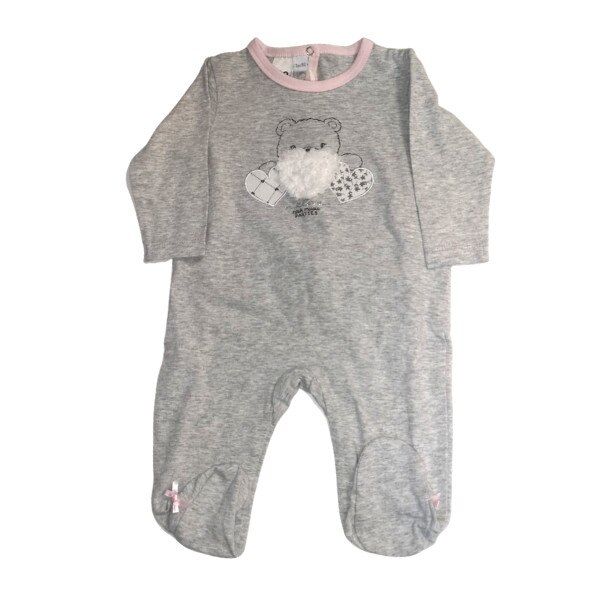 Salopeta unisex iDO, 3 luni. gri cu ursulet