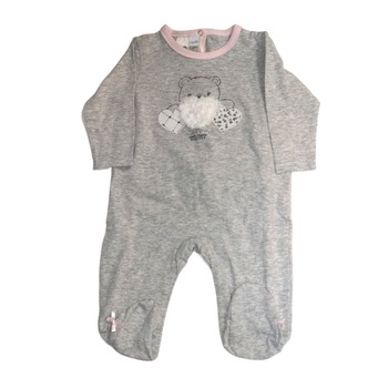 Salopeta unisex iDO, 3 luni. gri cu ursulet Salopeta unisex iDO, 3 luni. gri cu ursulet