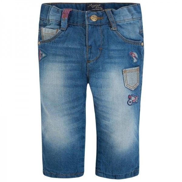 Pantalon copii, Mayoral 2557, Bleu, Albastru, Albastru
