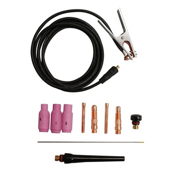 Set accesorii pentru aparat de sudura TIG GIS 200 Guede GUDE41690, 9 piese Set accesorii pentru aparat de sudura TIG GIS 200 Guede GUDE41690, 9 piese
